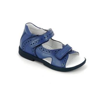 ТОТТА Туфли открытые детские, М10216/2-кожаная подкладка, открытый носок (р.32-34) 10216/2-3,13 (джинс) (150424) цена 2800руб.