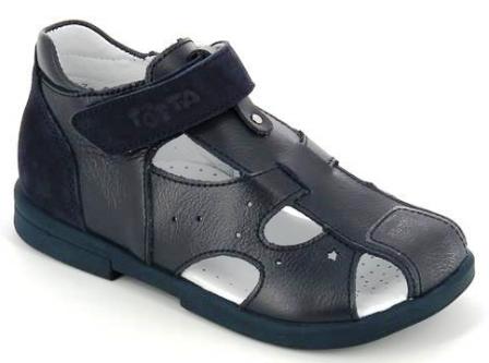 ТОТТА Туфли открытые, М069-кожаная подкладка, 069-12,2 (синий) (поступление 20.05.2022г.) цена 3200руб.