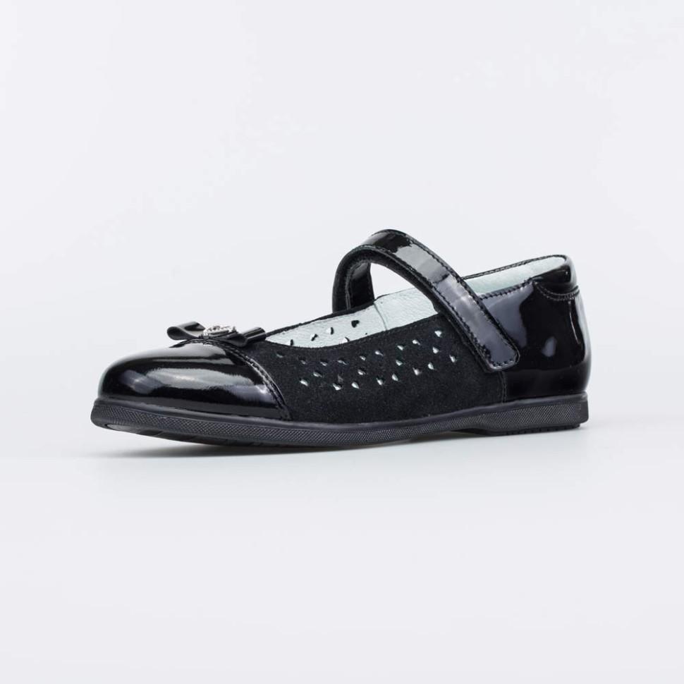 КОТОФЕЙ 532266-24 черный туфли дошкольно-школьные нат. кожа, 30-35 (поступление 27.07.2023г.) цена 3900руб.
