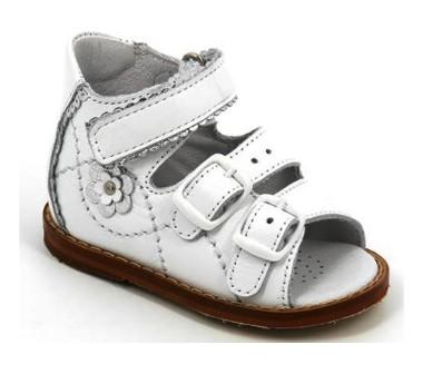 ТОТТА Туфли открытые, М019-Д-кожаная подкладка, (99,022 (белый/серебро) (поступление 18.04.2022г.) цена 2950руб.