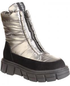 KEDDO 528206/21-03 т.серебряный/черный ботинки (поступление 19.09.2022г.) цена 4450руб.