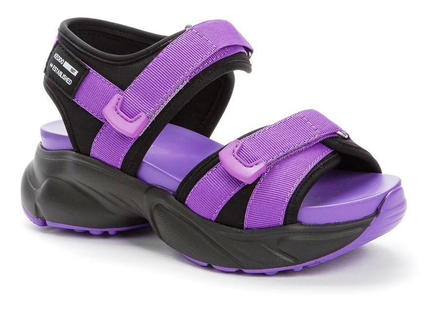 KEDDO 527128/07-08 черный/фиолетовый туфли открытые р.33-38 (поступление 10.05.2022г.) цена 3050руб.