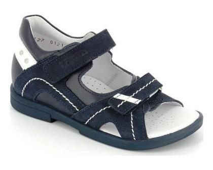 ТОТТА Туфли открытые, М10215-кожаная подкладка, 10215-2,12,99 (синий/белый) (поступление 16.12.2022г.) цена 2600руб.