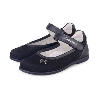 Bottilini TS-314(4) туфли цвет черный (нубук)(р.32-34) (поступление 12.08.2022г.) цена 3500руб.