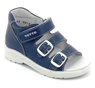 ТОТТА Туфли открытые М1142-кожаная подкладка, (1142-722 (лазурный синий) (поступление 18.04.2022г.) цена 2500руб.