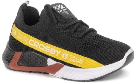 Crosby  237178/01-03 черный/желтый текстиль полуботинки р.30-35 (поступление 30.03.2023г.) цена 1750руб.
